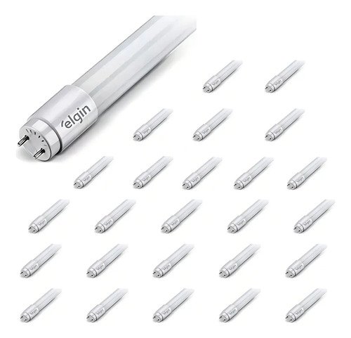 Kit 25 Lâmpadas Led Tubo T8 120cm 20w 6500k Branco Frio