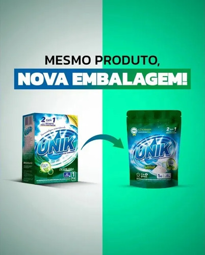 Kit 2un Sabão Detergente Secante Máquina Lava Louça 1kg Unik