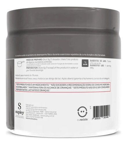 Kit 2x Creatina 300g Creatina Monohidratada Max Titanium Sem Sabor Alta Pureza