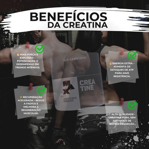 Kit 2x Creatina Titanium (300g) Max Titanium