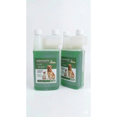 Kit 2x Desinfetante Pet Super Concentrado Herbal Be Dog 1l