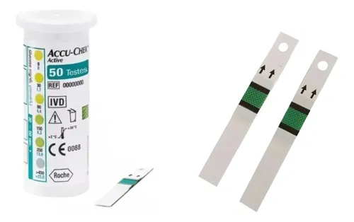 Kit 2x50 Accu-chek Active (100 Tiras Reagentes) Promoção