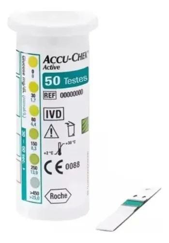 Kit 2x50 Accu-chek Active (100 Tiras Reagentes) Promoção