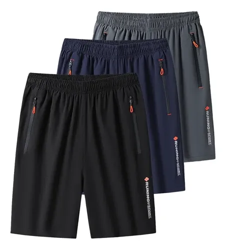 Kit 3 bermudas dry fit de alto padrao para academia