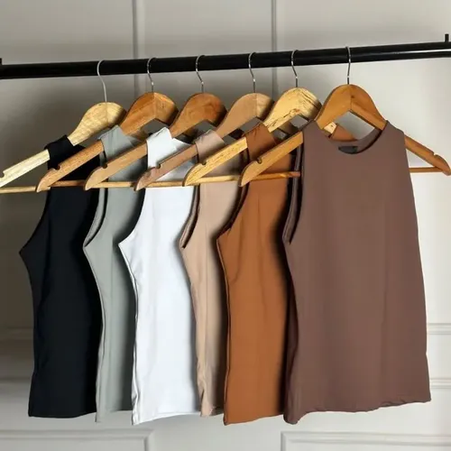 Kit 3 blusa regata feminina forro basica tendencia gringa 35