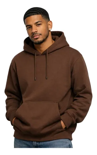 Kit 3 Blusas De Frio Moletom Liso Fechada Bolso Canguru