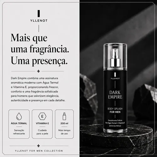 Kit 3 Body Splash Masculino 200ml Perfume De Luxo For Men