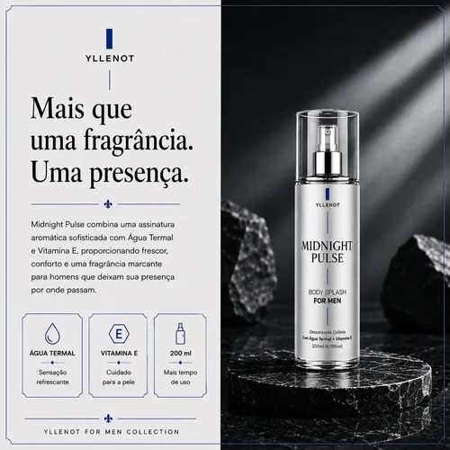 Kit 3 Body Splash Masculino 200ml Perfume De Luxo For Men
