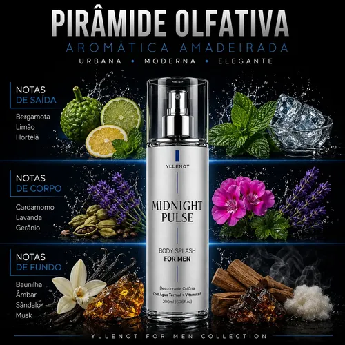 Kit 3 Body Splash Masculino 200ml Perfume De Luxo For Men