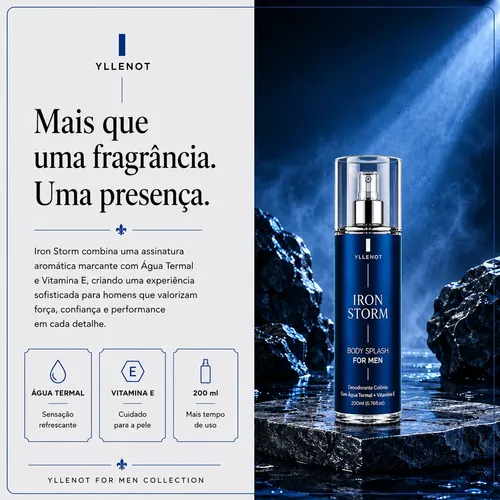 Kit 3 Body Splash Masculino 200ml Perfume De Luxo For Men