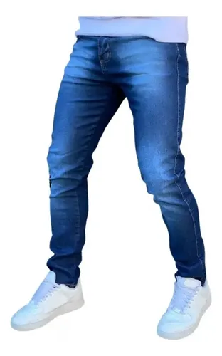 Kit 3 Calça Jeans Masculina Skinny Costura Reforçada