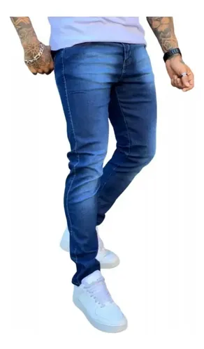Kit 3 Calça Jeans Masculina Skinny Costura Reforçada