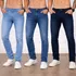 Kit 3 calca jeans masculina slim com lycra elastano original 1