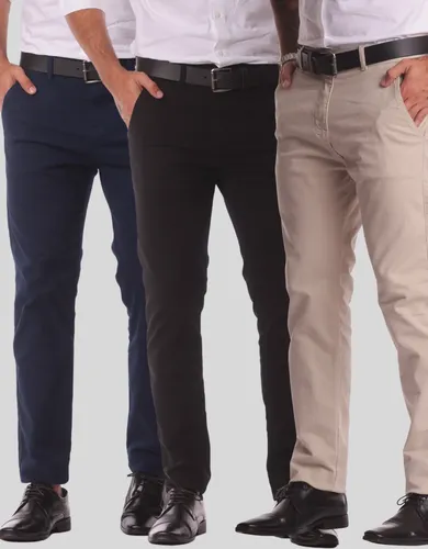 Kit 3 calca masculina sarja slim alfaitaria esporte fino 1