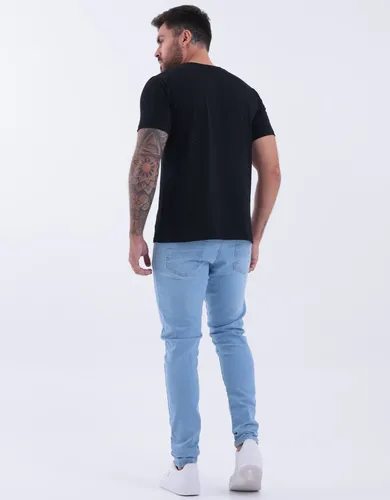 Kit 3 Calças Jeans Skinny Masculina Com Lycra Estica Bem Nf