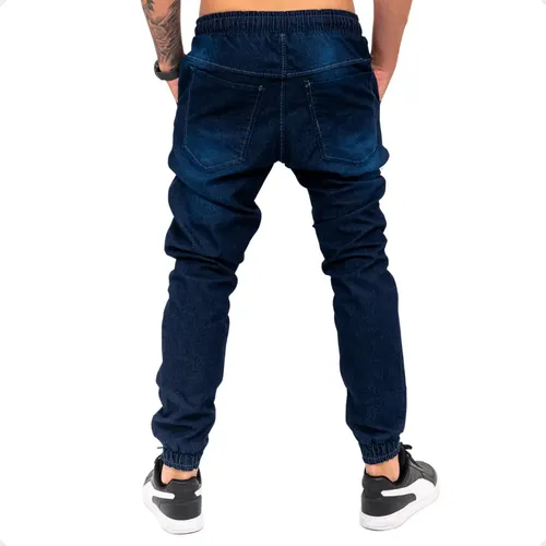 Kit 3 Calças Jogger Masculina Jeans Com Punho Elastico