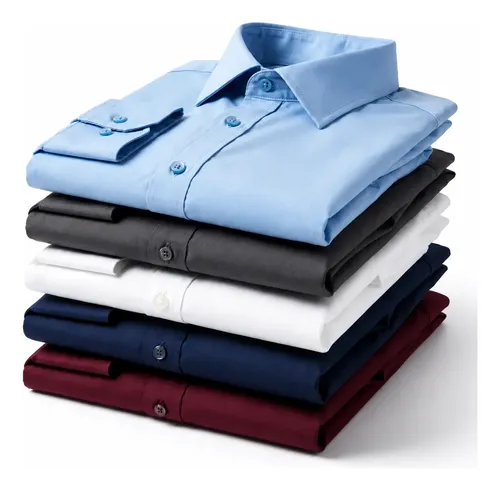Kit 3 camisa social masculina manga longa sortidas promocao