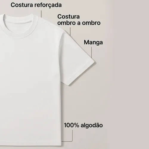 Kit 3 Camiseta Camisa Estilo Casual Paris 100% Algodão