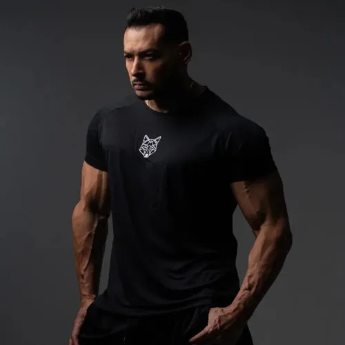 Kit 3 Camisetas Masculina Dry Alpha Lobo Geométrico