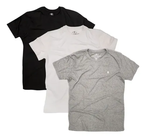 Kit 3 Camisetas Masculinas Polo Wear