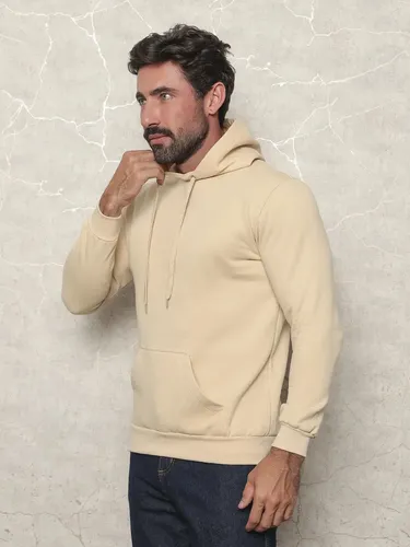 Kit 3 Moletom Blusa De Frio Com Capuz Agasalho Canguru