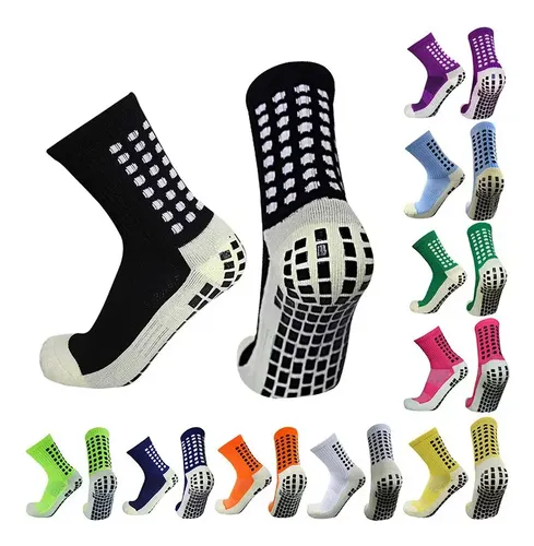 Kit 3 Pares Meia Antiderrapante Esportiva Futebol Treino
