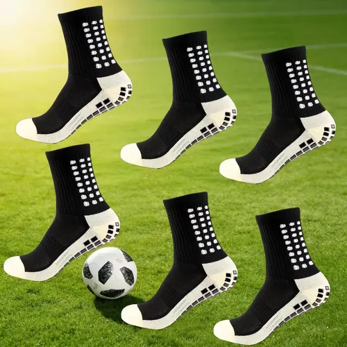 Kit 3 pares meia antiderrapante futebol esportiva meiao pro