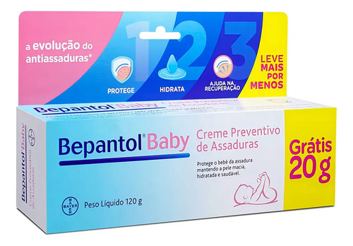 Kit 3 Pomadas Contra Assaduras Bepantol Baby 120g Total 360