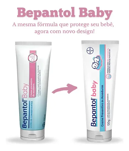 Kit 3 Proteção Bepantol Baby 120g Creme Fácil Limpeza