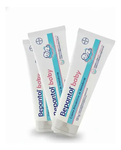 Kit 3 Proteção Bepantol Baby 120g Creme Fácil Limpeza