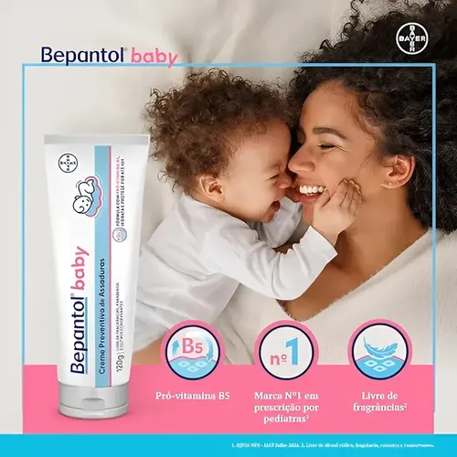 Kit 3 Proteção Bepantol Baby 120g Creme Fácil Limpeza