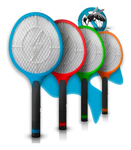 Kit 3 raquete eletrica mata mosquito mosca pernilongo dengue