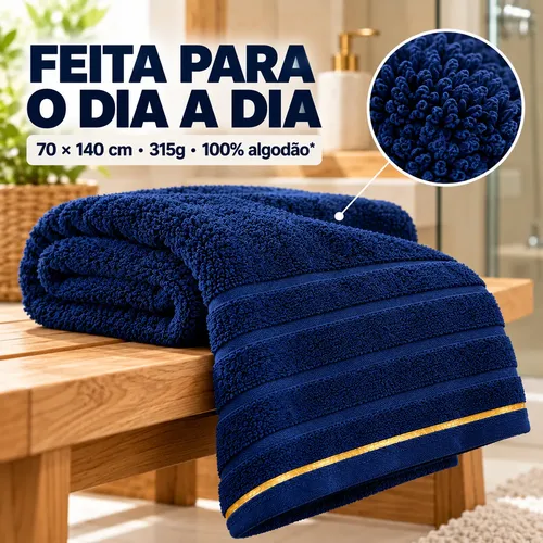 Kit 3 Toalhas De Banho Gigante Luxo 70x1,40 Grossa Atacado