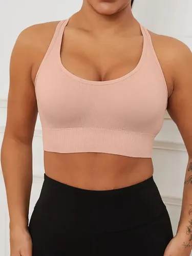 Kit 3 Tops Com Bojo Esportivo Fitness Academia Yoga Ciclismo