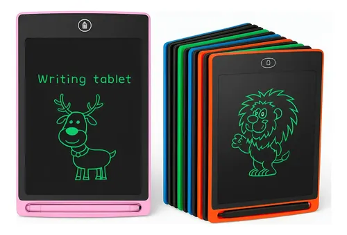 Kit 30 lousas magica tablet brinquedo para crianca desenhar