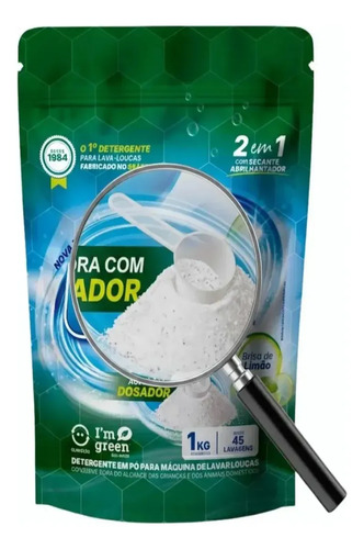 Kit 3un Sabão Detergente Secante Máquina Lava Louça 1kg Unik