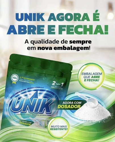 Kit 3un Sabão Detergente Secante Máquina Lava Louça 1kg Unik
