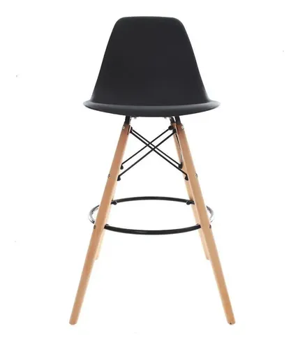 Kit 4 Banquetas Cozinha Altas Para Bancada Balcão Eames Wood