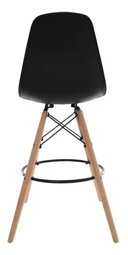 Kit 4 Banquetas Cozinha Altas Para Bancada Balcão Eames Wood