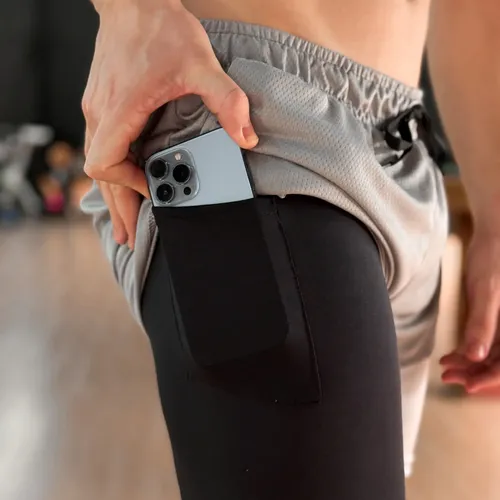 Kit 4 Bermudas 2 Em 1 Masculina Academia Corrida Treino Ctx