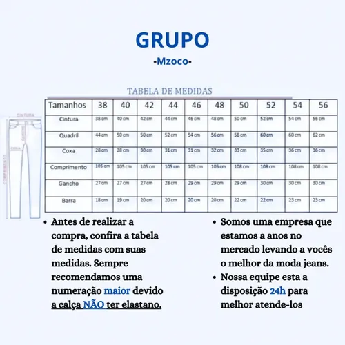 Kit 4 Calças Jeans Masculina Tradicional Reforçada Reta