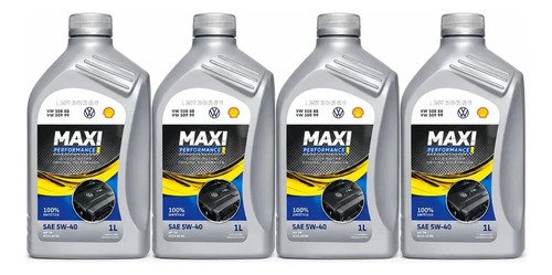 Kit 4 litros oleo maxi performace 5w40 50888 vw