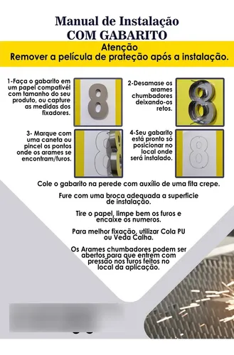 Kit 4 Números De 15cm Em Aço Inox Brilhante!