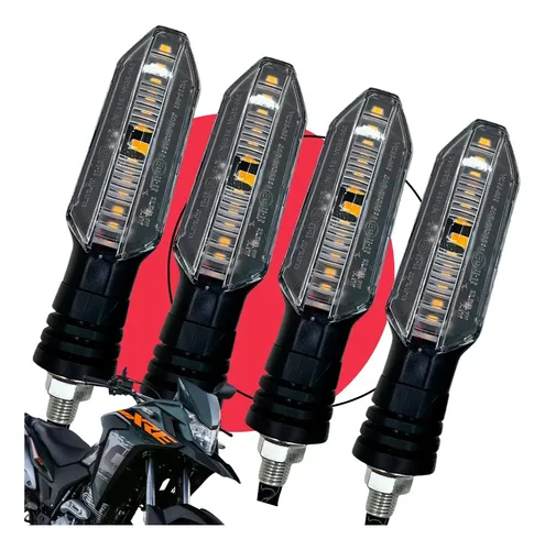 Kit 4 piscas seta twister titan fan 125 150 xre cb 300 bros
