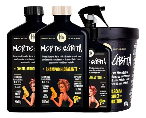 Kit 4 Produtos Morte Súbita Lola Cosmetics