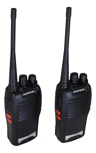 Kit 4 Radios Baofeng Comunicador Frequencia Profissional 16 Canais Cor Preto BF-777S