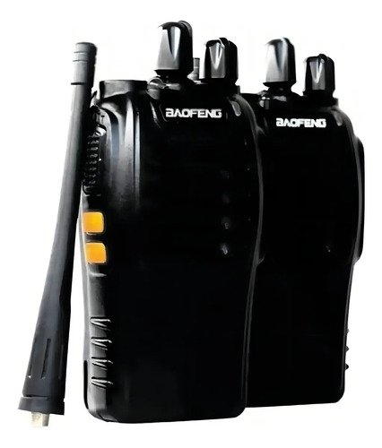 Kit 4 Radios Baofeng Comunicador Frequencia Profissional 16 Canais Cor Preto BF-777S