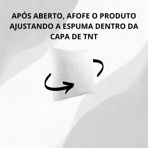 Kit 4 Refis de Almofada Laribaby Super Macio para Enchimento de Fibra Siliconada Antialérgico 45x45 cm Branco