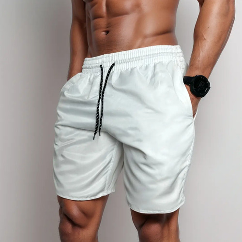 Kit 4 Short Praia Masculino Bermuda Tactel Verão Academia