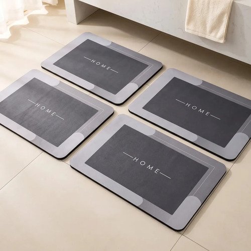 Kit 4 tapetes magicos super soft antiderrapante alta absorca